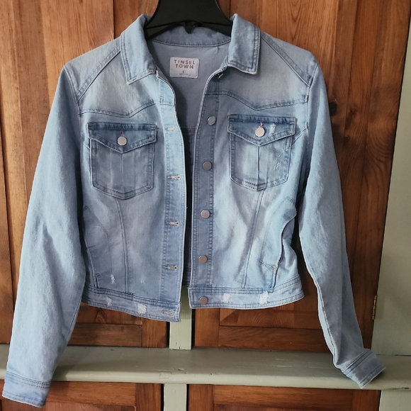 Tinseltown Light Blue Jean Jacket - Picture 1 of 5